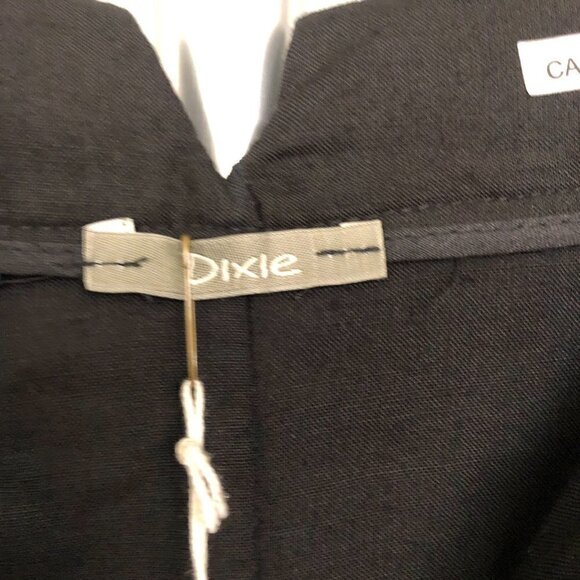 Dixie NWT Made in Italy High Waist Grey Wide Leg Pants‎ Trousers Sz M - Picture 7 of 9